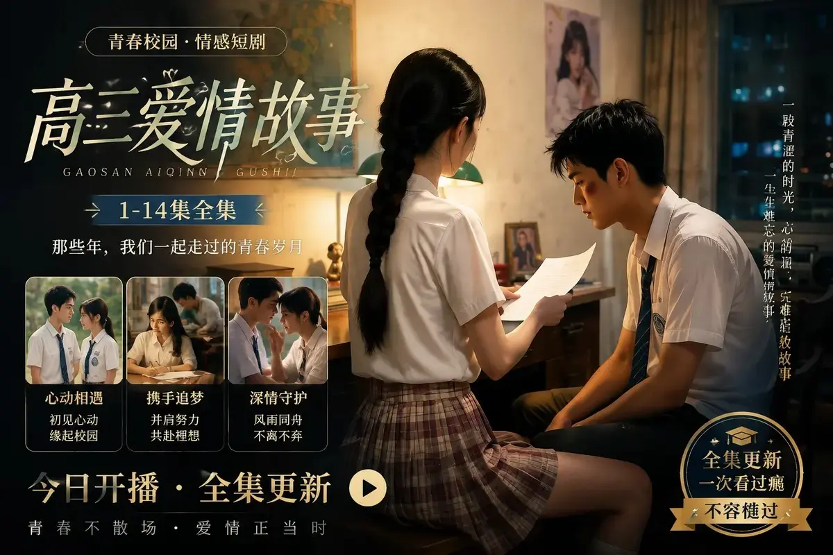 《高三爱情故事》黄果魔改AI短剧系列-高清未删减全集在线观看-蓝光修复中字版资源直链-全程高能无尿点免费播放